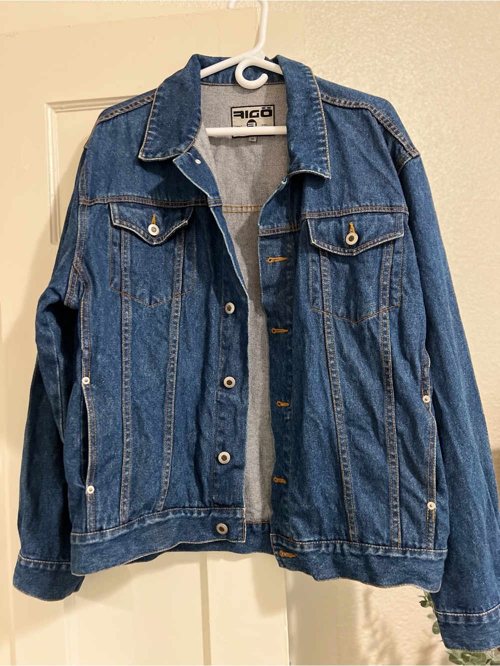 Dark Blue Oversized Denim Jacket